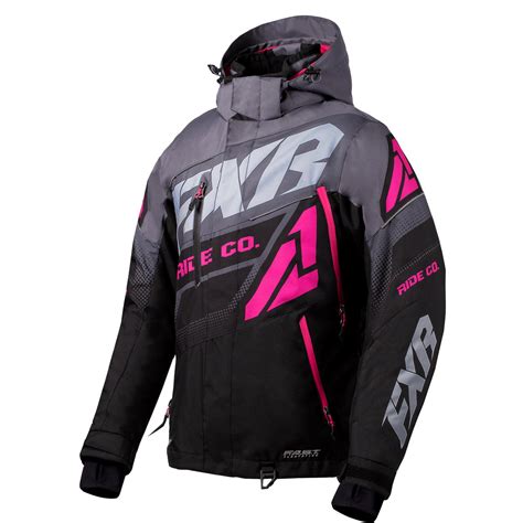 FXR Dry Vent system - Snowproof and moisture resistant chest pocket and side body vent system. . Womens fxr snowmobile jacket